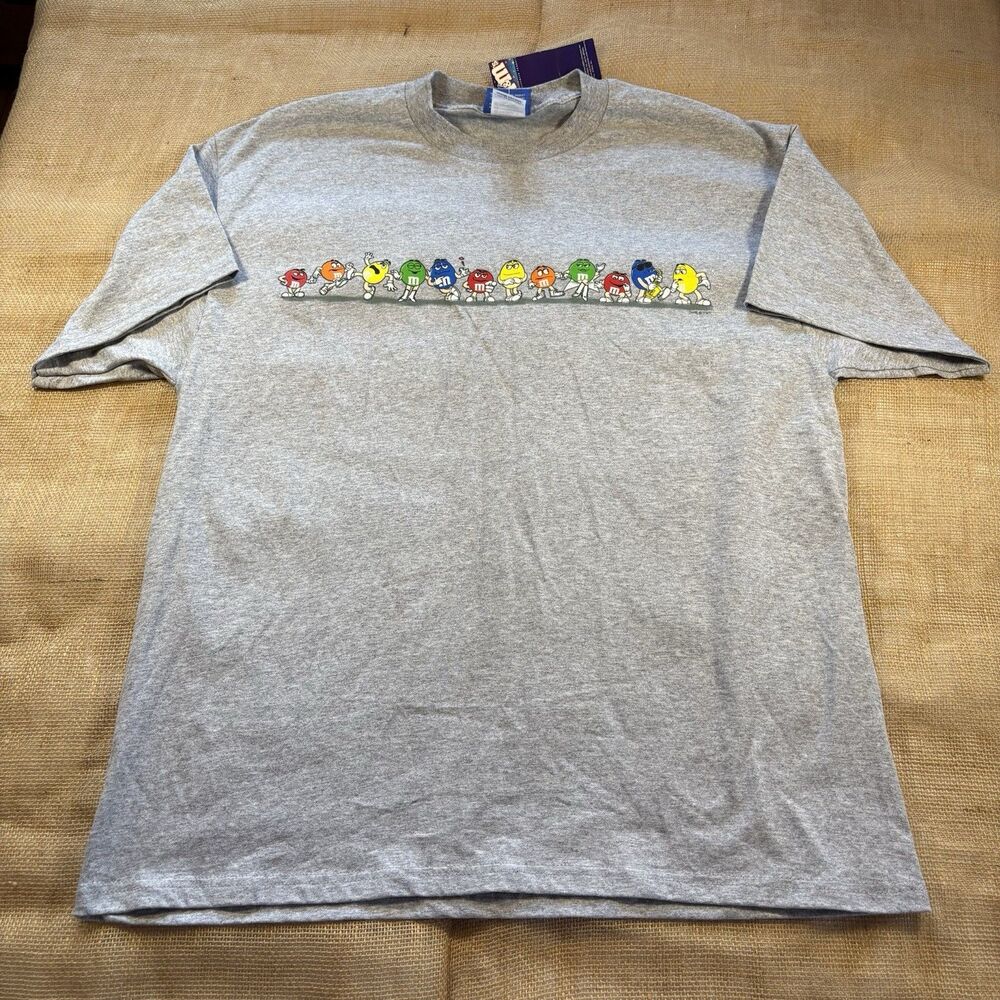 Vintage NWT M&M "Line Up" T-shirt Deadstock Crewneck Size XL Made in USA
